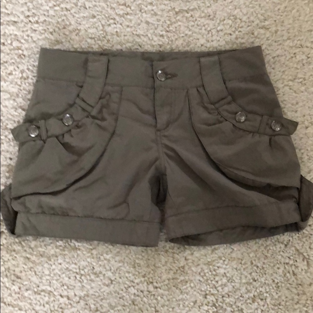 Camo colored shorts